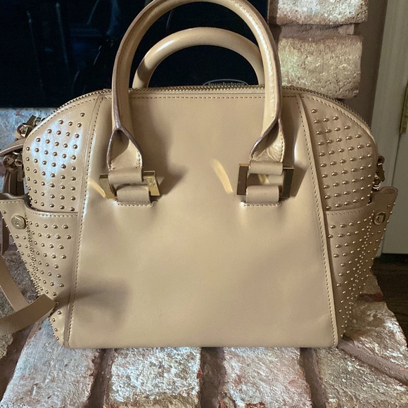 VC Signature Beige Studded Crossbody - Picture 2 of 4